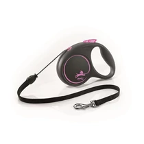 Flexi Black Design zsinóros automata póráz S 5m 12kg-ig pink
