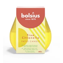 Bolsius citronellás gyertya dekor üvegben, 94 mm, 40 órás égési idővel – kültéri szúnyogriasztó
