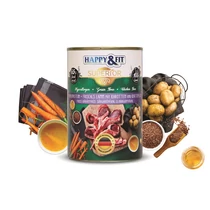Happy&Fit Superior Friss Bárányhús konzerv S.répával, burgonyával 400g