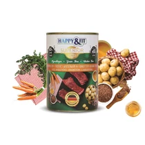 Happy&Fit Superior Friss Vaddisznóhús konzerv S.répával, burgonyával 400g