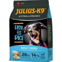 JULIUS K-9 12kg Adult Small Hypoallergenic (hal,rizs) száraztáp - Ételallergiás felnőtt kutyák részére