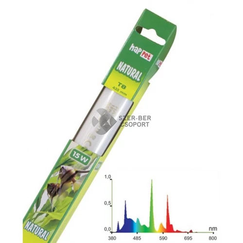 Happet Natural T8 akvárium fénycső 18W 589mm
