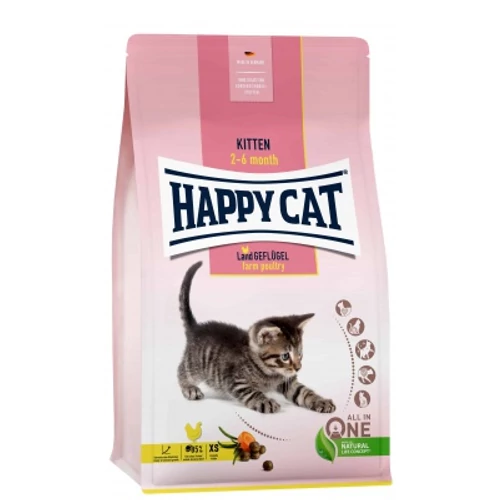 Happy Cat Kitten Land-Geflügel (Baromfi) 1,3kg