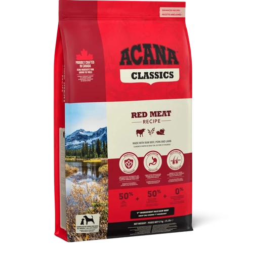 ACANA Classic Red 14,5kg – baromfimentes vörös húsos kutyatáp nagytestű kutyáknak