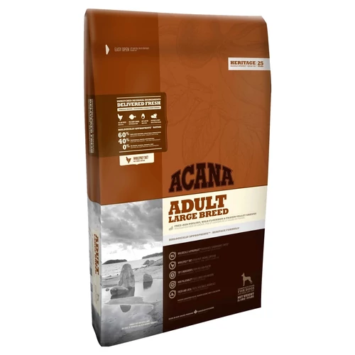 ACANA Adult Large 11,4kg – prémium kutyatáp nagytestű felnőtt kutyáknak