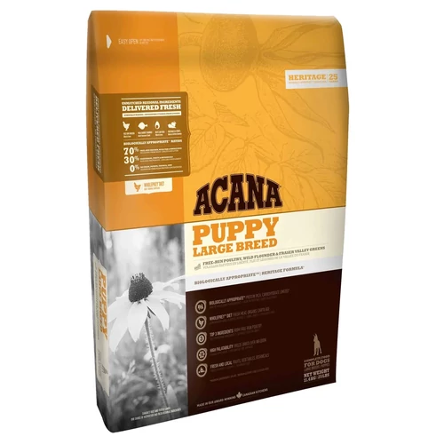 ACANA Puppy Large Breed 11,4kg – prémium gabonamentes kölyöktáp nagytestű kutyáknak