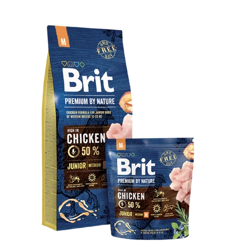 Brit Premium by Nature Medium Junior 15kg