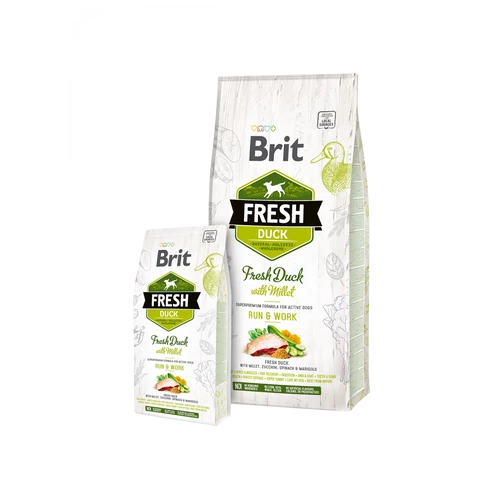 Brit Fresh Adult Run & Work Friss Kacsa kölessel 12kg
