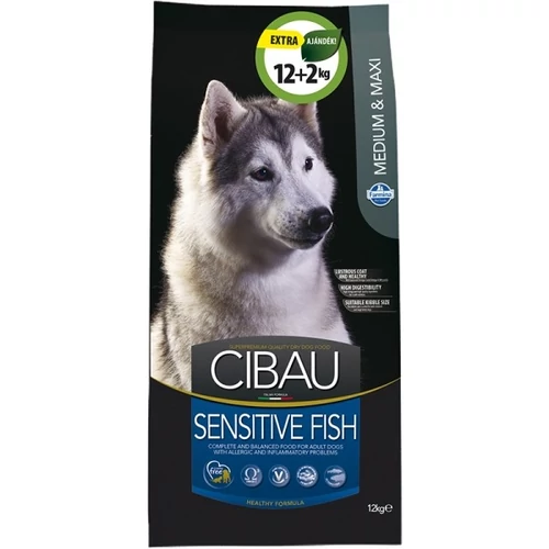 Cibau Sensitive Fish Medium/Maxi 12+2kg