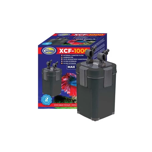 Aqua Nova XCF-1000 akváriumi külső szűrő 1100l/h - 7W UV-C lámpával
