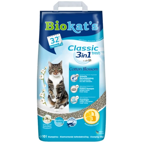 Biokat's Classic Fresh 3in1 Cotton Blossom alom 10L
