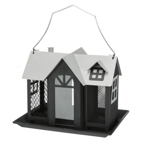 Trixie Kültéri Madáretető Villa Fém 2L/26x19x19cm Fekete