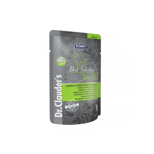 Dr.Clauders Best Selection Cat No3 alutasak bárány&nyúl amaránttal - Hair&Skin 85g