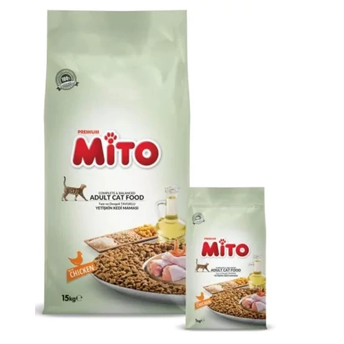 Mito 1kg Chicken Adult Cat economic Prémium eledel