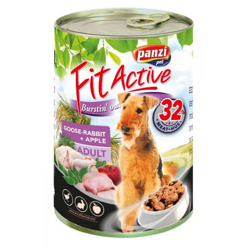 FitActive Adult - nedveseledel (liba,nyúl,alma) felnőtt kutyák részére 1240g