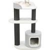 Kép 8/8 - Trixie Cara Scratching Post XXL - kaparófa fehér/szürke 78x48/128cm