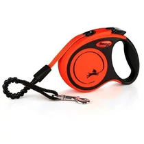 Flexi Xtreme szalagos automata póráz XS 3m, narancs 15kg-ig