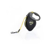 Flexi Giant neon szalagos automata póráz L 8m 50kg-ig fekete