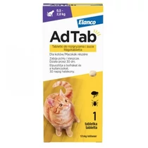 AdTab 12mg rágótabletta macskák részére (0,5-2 kg)