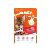 Iams Cat Delights Marhahús és répa falatok, zamatos aszpikban 85g