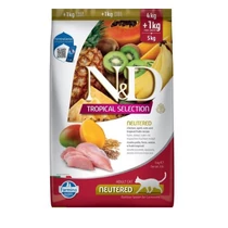 N&D Tropical Selection Cat Chicken Neutered Adult 4+1kg