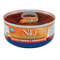 N&D Cat konzerv csirke, sütőtök&gránátalma 70g