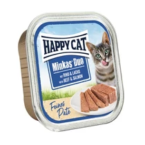 Happy Cat Minkas Duo Marha & Lazac 16x100g
