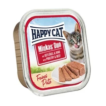 Happy Cat Minkas Duo Szárnyas-Marha 16x100g