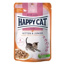 Happy Cat Pouch Szósz Kitten-Jun Kacsa 20x85g