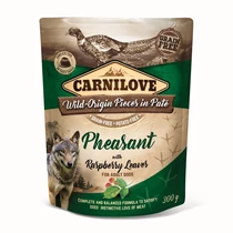 Carnilove Dog tasakos Paté Pheasant with Raspberry Leaves - Fácán málnalevéllel 300g