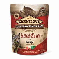 Carnilove Dog tasakos Paté Wild Boar with Rosehips - Vaddisznó csipkebogyóval 300g