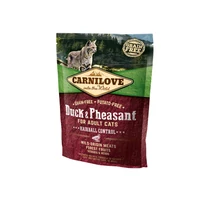 Carnilove Cat Adult Kacsa & fácán – Hairball Control 400g