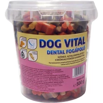 Jutalomfalat Dog Vital Dental Fogápoló / Színes Jutalomfalatok 500g