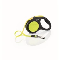 Flexi neon szalagos automata póráz M 5m 20kg-ig sárga