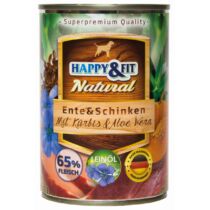 Happy&Fit Natural Ente&Schinken mit Kürbis&Aloe Vera 400g