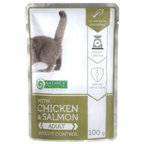 Natures Protection Alutasakos Adult Cat Weight Control Chicken&salmon 100g