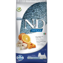 N&D Dog Ocean tőkehal,narancs és sütőtök adult mini 7kg