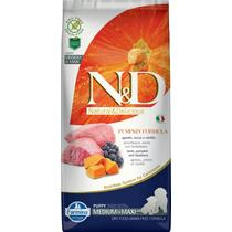 N&D Dog Grain Free bárány&áfonya sütőtökkel puppy medium/maxi 2x12kg