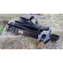 ritega defender tactical rugalmas póráz – frog kong karabinerrel, fekete