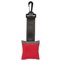 Mágneses csörgő 22 cm, piros / szürke