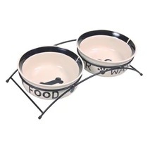 Tál Kerámia Szett 2x1.6l/20cm fehér/fekete