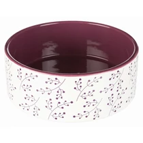 Tál kerámia 1,4l/20cm fehér/bordó
