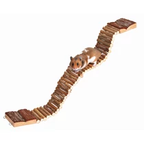 Létra Fából Egérnek Hörcsögnek Natural Felfüggeszthető 7×55cm