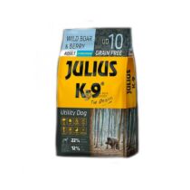 Julius-K9 Utility vaddisznó-tőzegáfonya hipoallergén kutyaeledel 10kg
