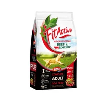 FitActive PURE Beef & ROSEHIP (Marha-csipkebogyó) - Teljesértékű eledel felnőtt kutyák részére