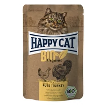 Happy Cat Bio Organic alutasakos eledel - Baromfi és pulyka 85g