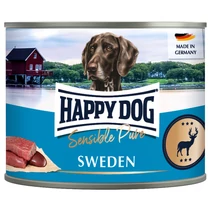 Happy Dog Sensible Pur Sweden Vad színhús konzerv 6x200g