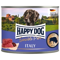  Happy Dog Sensible Pur Italy Bivaly színhús konzerv 6x200g