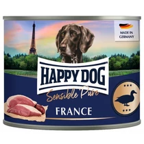 Happy Dog Sensible Pur France Kacsa színhús konzerv 6x200g