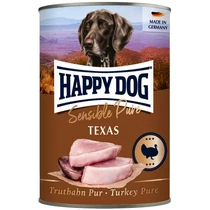 Happy Dog Sensible Pur Texas Pulyka színhús konzerv 6x400g